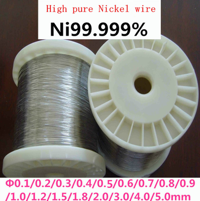 سیم نیکل خالص 99.6% Ni200 Ni201 0.25 میلی متر نیکل Mig Wire
