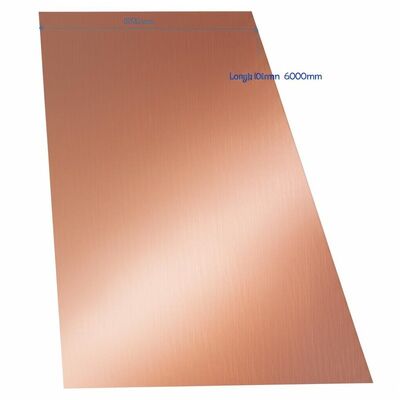 طول 100mm 6000mm صفحه آلیاژ مس ASTM B898 ورق فلزی طراحی شده برای ساخت الکتریکی مکانیکی و ساختاری